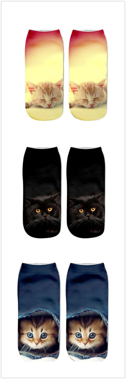 Purrfectly Playful Kitty Socks of Whimsy