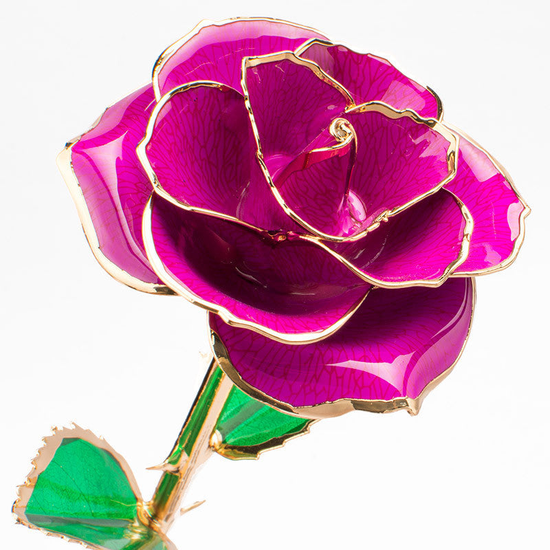 Radiant Romance: Dazzling 24K Gold-Plated Rose in a Charming Gift Box – Perfect for Celebrating Life’s Sweet Moments!