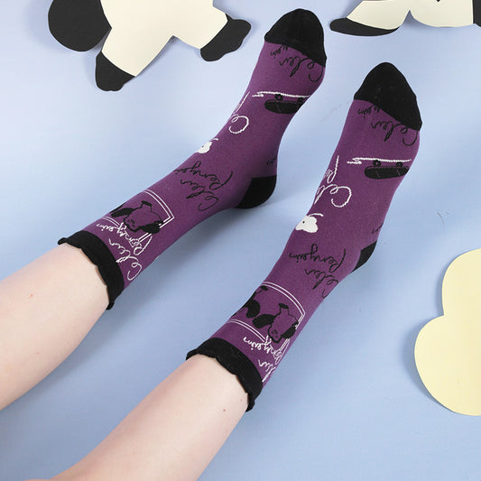 Whimsical Waddle Penguin Party Cotton Socks for Joyful Steps!