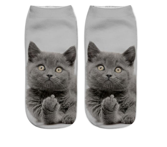 Purrfectly Playful Kitty Socks of Whimsy