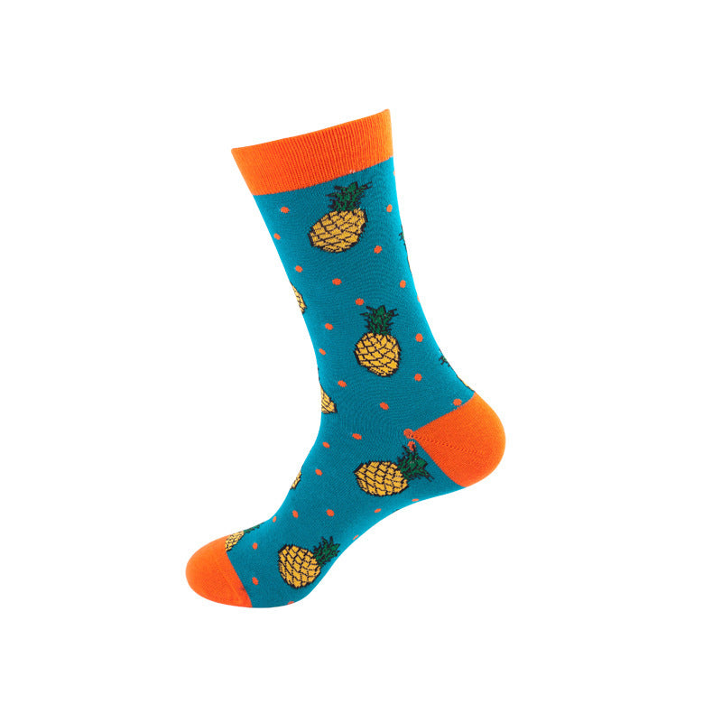 Whimsical Cotton Skate Socks: A Funky Fusion of European and American Vibes