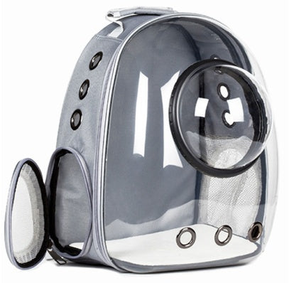 Whimsical See-Through Cat Adventure Backpack with Easy-Access Side Hatch!