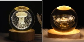 Starlit Fantasy Projector: Whimsical Crystal Ball Night Light for Dreamy Décor and Delightful Gift Giving