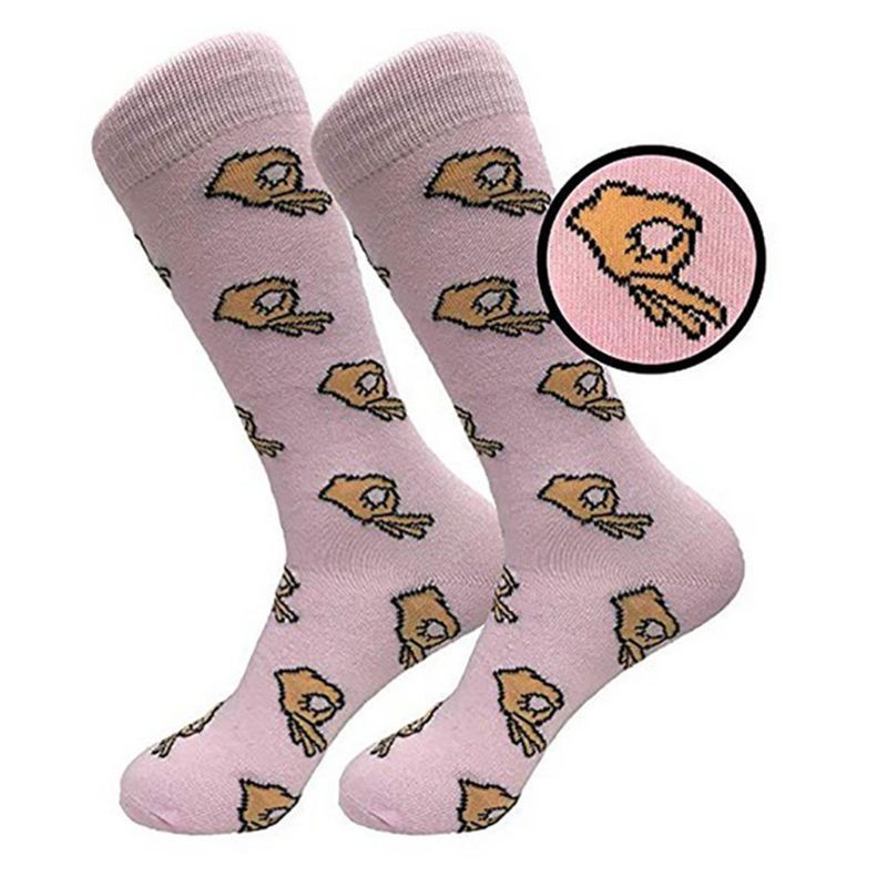 Cheerful Cotton Socks with Thumbs-Up Design  

Step into a world of whimsy with our Cheerful Cotton Socks featuring a delightful Thumbs-Up Design! These socks are not just accessories; they’re your feet's new best friends, bursting with personality and