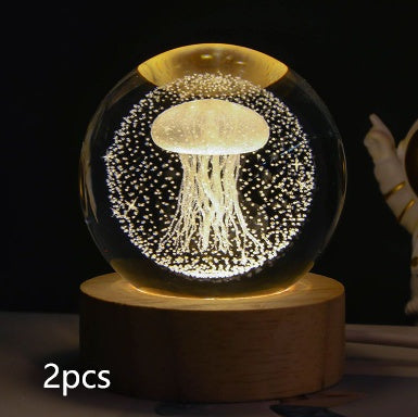 Starlit Fantasy Projector: Whimsical Crystal Ball Night Light for Dreamy Décor and Delightful Gift Giving