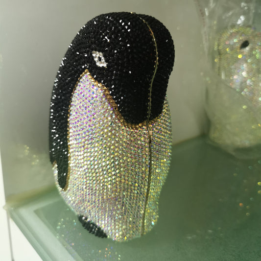 Whimsical Sparkle Penguin Party Clutch: A Playful Gem for Your Essentials!