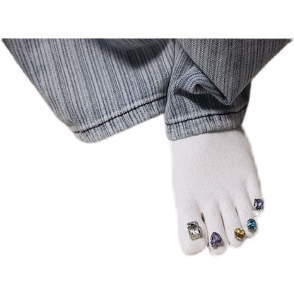 Glittering Dreamy Pedicure Delight Socks for Fabulous Feet!