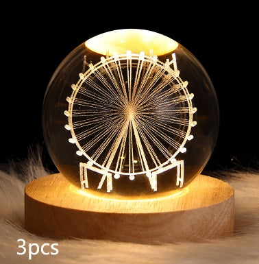 Starlit Fantasy Projector: Whimsical Crystal Ball Night Light for Dreamy Décor and Delightful Gift Giving