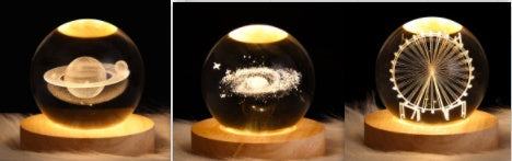 Starlit Fantasy Projector: Whimsical Crystal Ball Night Light for Dreamy Décor and Delightful Gift Giving