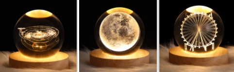 Starlit Fantasy Projector: Whimsical Crystal Ball Night Light for Dreamy Décor and Delightful Gift Giving