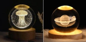 Starlit Fantasy Projector: Whimsical Crystal Ball Night Light for Dreamy Décor and Delightful Gift Giving