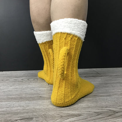 Whimsical 3D Colorful Beer Mug Socks - Cozy Unisex Long Tube Winter Delight  

Get ready to elevate your sock game with our Whimsical 3D Colorful Beer Mug Socks! Each step brings a bubbly burst of joy, crafted from snuggly 100% polyester to keep your