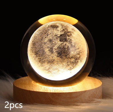 Starlit Fantasy Projector: Whimsical Crystal Ball Night Light for Dreamy Décor and Delightful Gift Giving