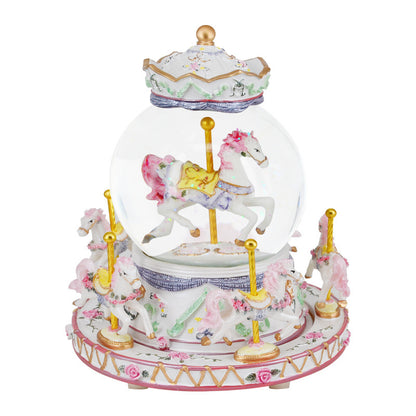 Whimsical Wonder Carousel: Enchanting Crystal Music Box for the Romantic at Heart