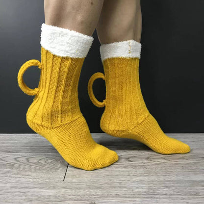 Whimsical 3D Colorful Beer Mug Socks - Cozy Unisex Long Tube Winter Delight  

Get ready to elevate your sock game with our Whimsical 3D Colorful Beer Mug Socks! Each step brings a bubbly burst of joy, crafted from snuggly 100% polyester to keep your