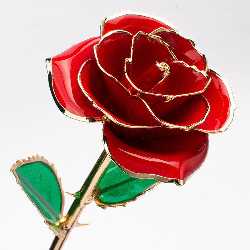 Radiant Romance: Dazzling 24K Gold-Plated Rose in a Charming Gift Box – Perfect for Celebrating Life’s Sweet Moments!