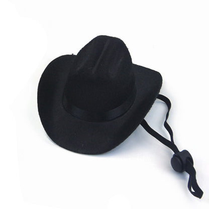 Pet Pup Rodeo! Adjustable Cowboy Hat for Dogs and Cats – Hilarious Headgear for Outdoor Adventures, Perfect for Photoshoots and Cosplay Fun!