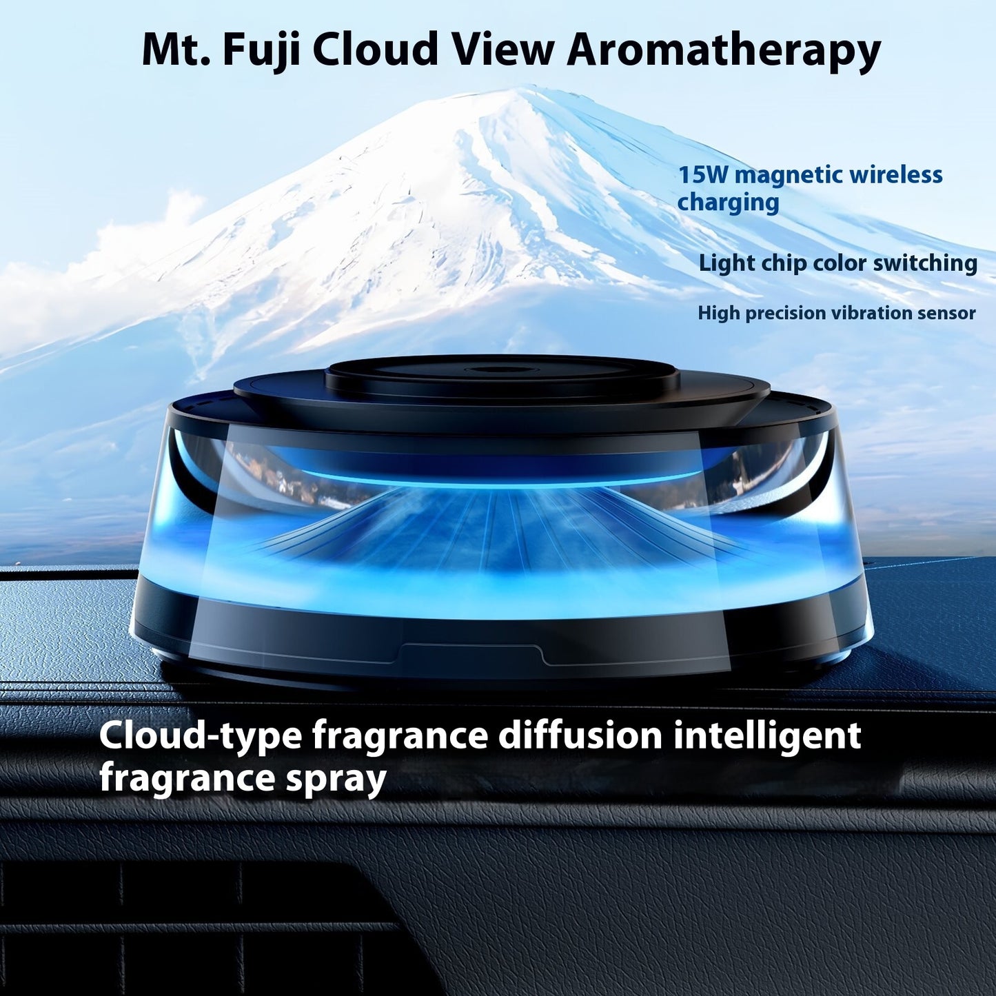 Cloudscape Aromatherapy Diffuser and Humidifier for Vehicles