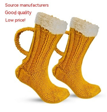 Whimsical 3D Colorful Beer Mug Socks - Cozy Unisex Long Tube Winter Delight  

Get ready to elevate your sock game with our Whimsical 3D Colorful Beer Mug Socks! Each step brings a bubbly burst of joy, crafted from snuggly 100% polyester to keep your