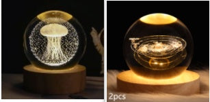 Starlit Fantasy Projector: Whimsical Crystal Ball Night Light for Dreamy Décor and Delightful Gift Giving